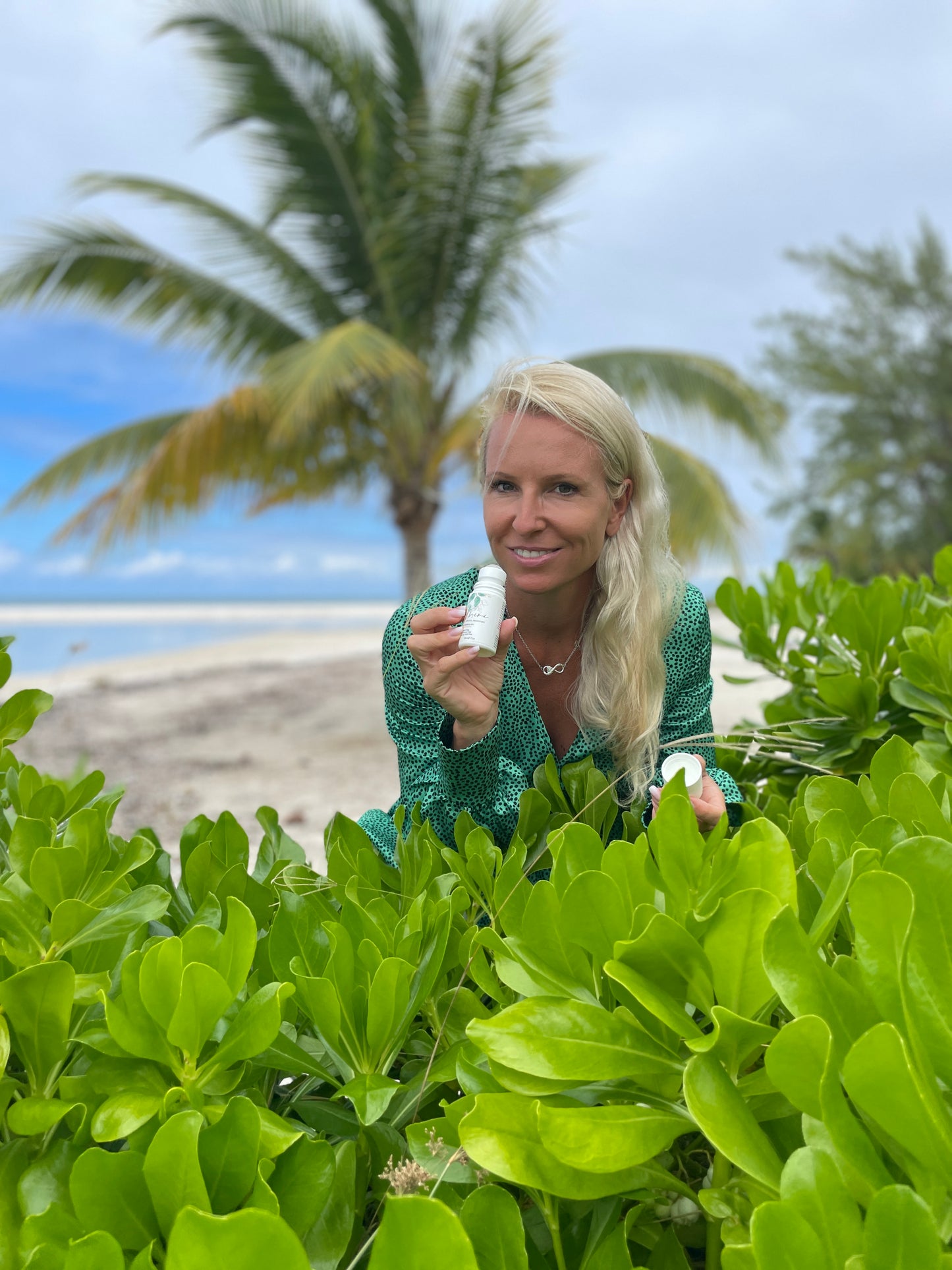 Miri natural deodorant on a tropical island